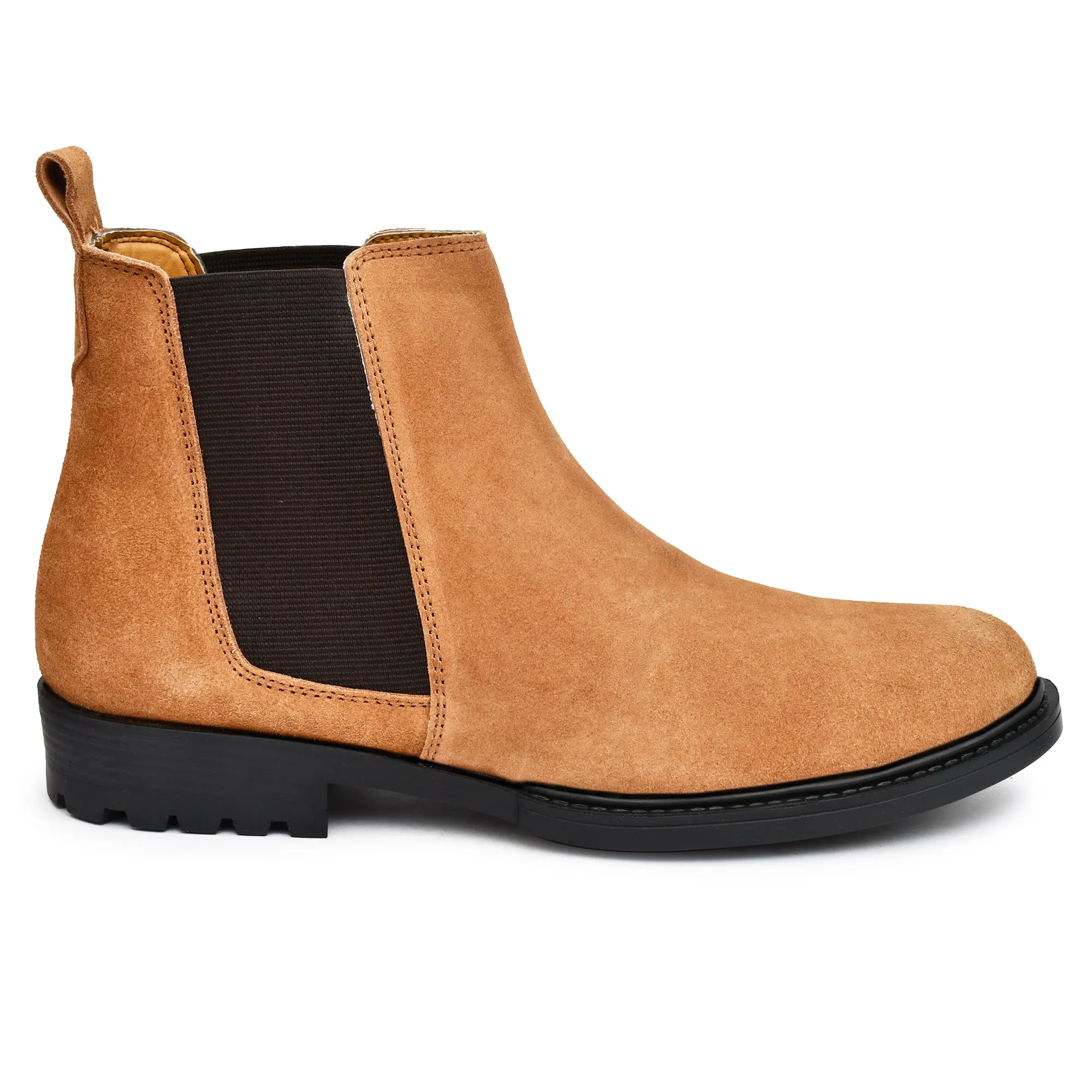 Tan Suede Leather Boots