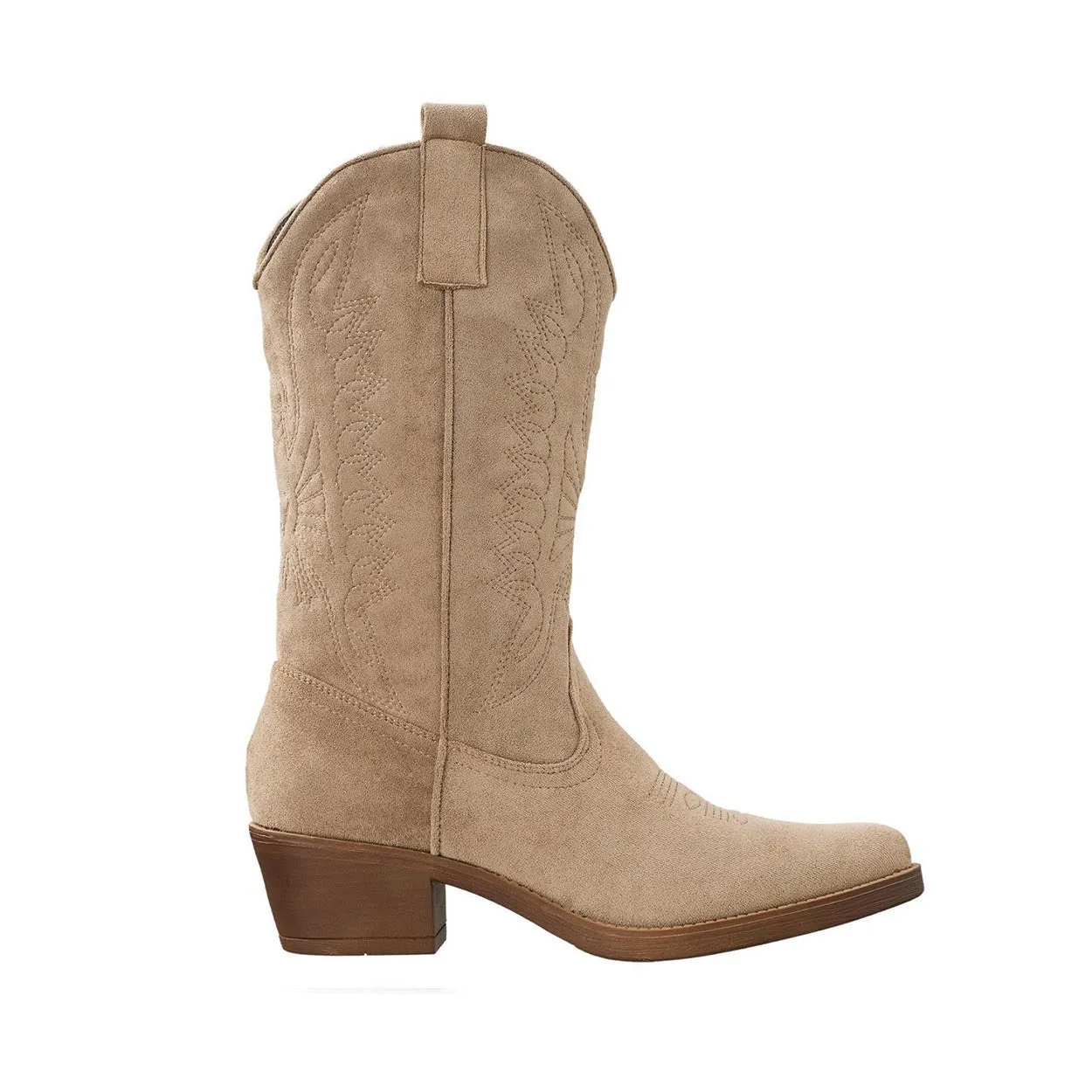 Taupe Suede Cowboy - Laarzen
