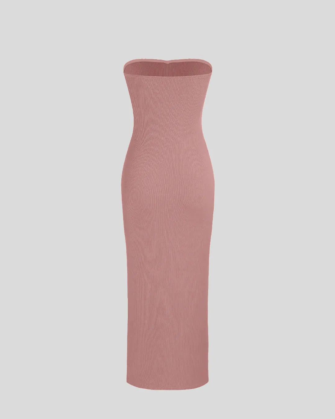 Two Piece Elegant Bodycon Dress With Shrug In Dusty Pink