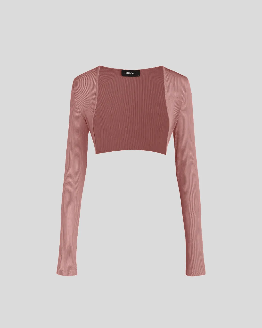 Two Piece Elegant Bodycon Dress With Shrug In Dusty Pink
