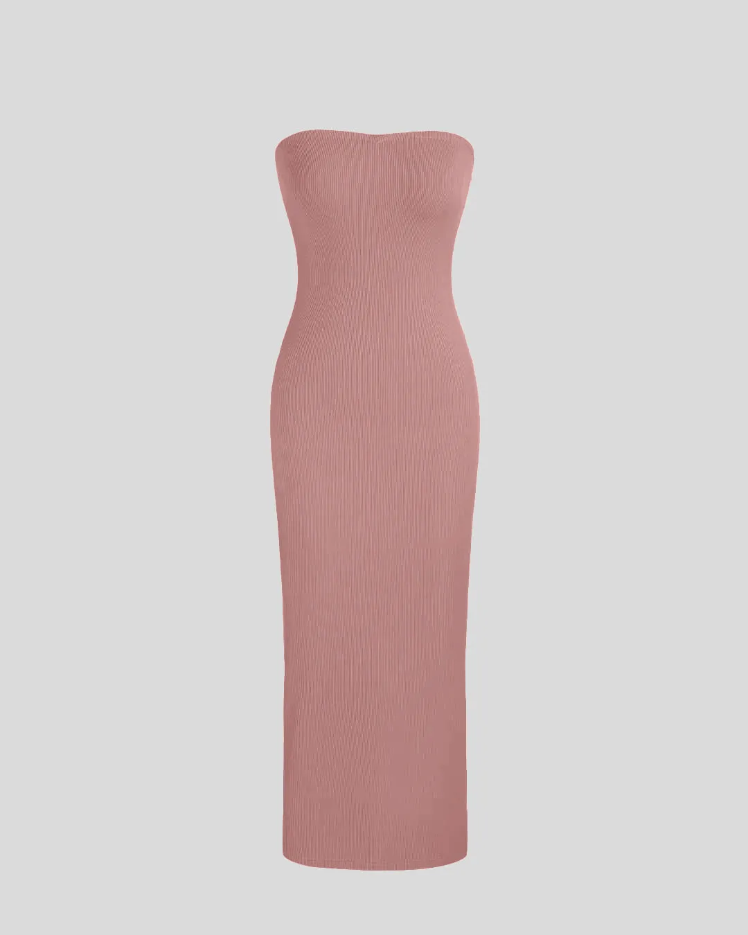 Two Piece Elegant Bodycon Dress With Shrug In Dusty Pink
