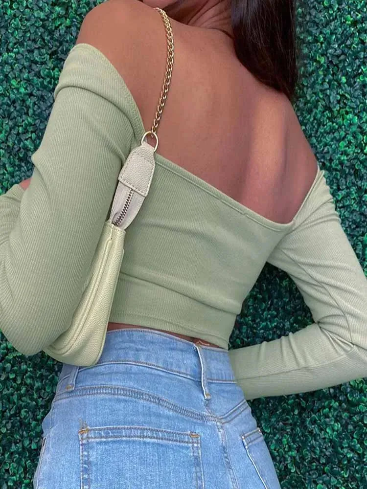 V Neck Crop Top