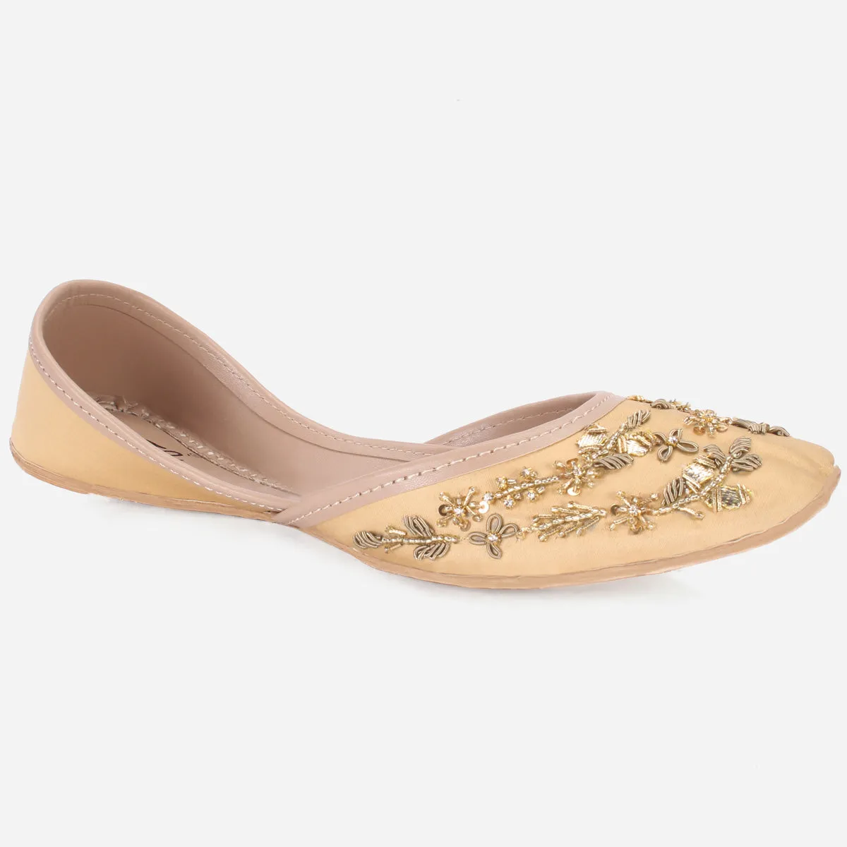 Womens "JOASH" Decorated Flat Khussa