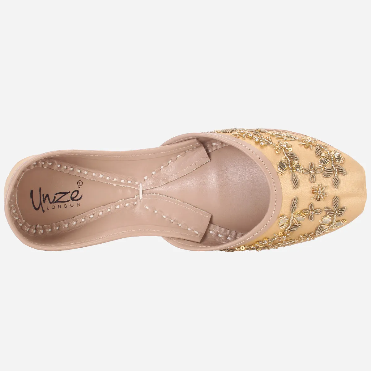 Womens "JOASH" Decorated Flat Khussa