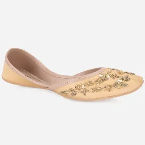 Womens "JOASH" Decorated Flat Khussa